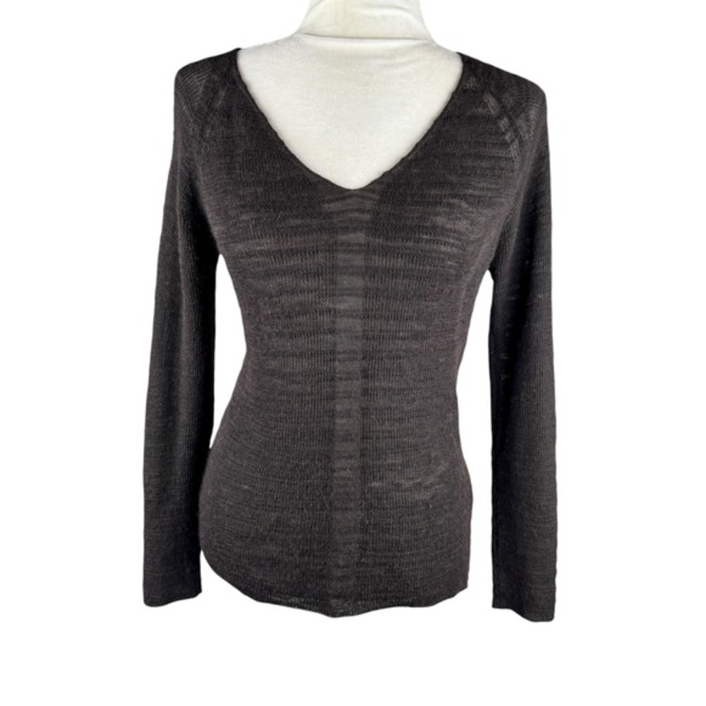 Eileen Fisher Knit Sweater Top Womens Size XS Wool‎ Baby Alpaca Quiet Luxury